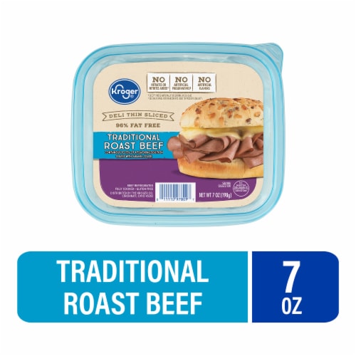 Kroger® Deli Thin Sliced Traditional Roast Beef Perspective: front