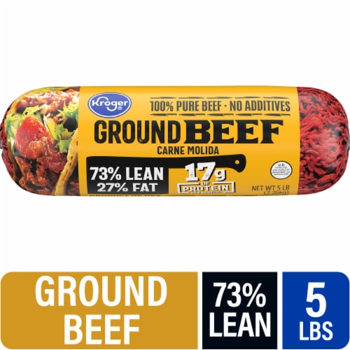 Kroger® 5 lb. Ground Beef Roll 73/27 Perspective: front