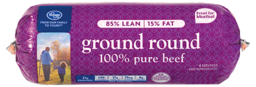 Kroger® 85% Lean Ground Beef Round Perspective: front