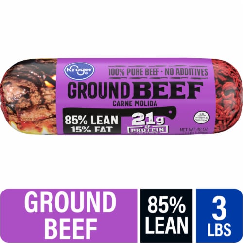 Kroger® 85/15 Lean Ground Beef Roll Perspective: front