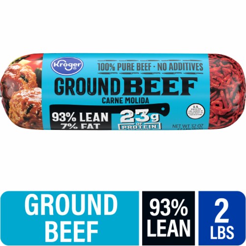 Kroger® 93/7 Ground Beef Roll 2 LB Perspective: front