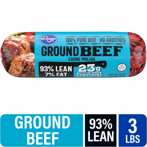 Kroger® 93/7 Lean Ground Beef Roll Perspective: front