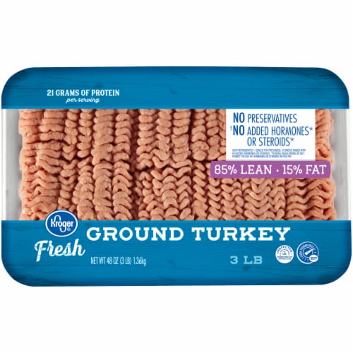 Kroger® 85% Lean Fresh Ground Turkey Perspective: front