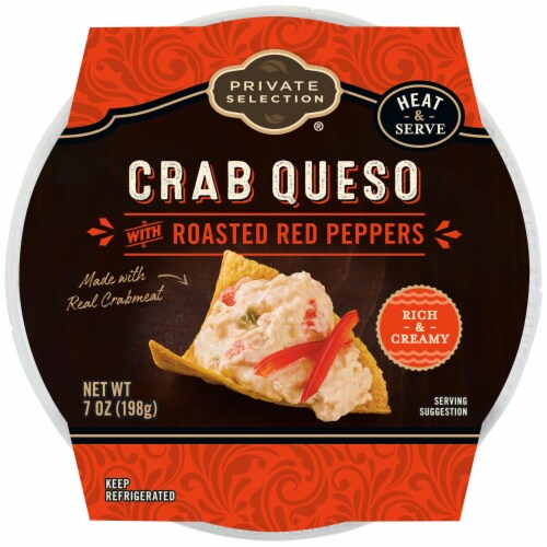 Private Selection® Crab Queso Dip with Roasted Red Peppers Perspective: front