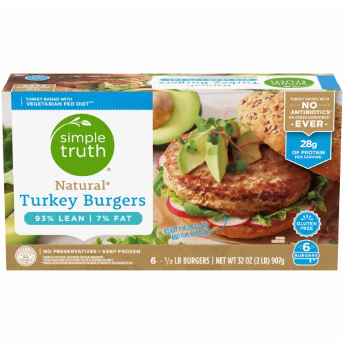Simple Truth® Natural Turkey Burgers Perspective: front