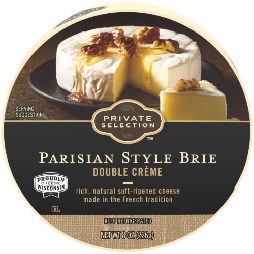 President Brie Soft-Ripened Cheese, 8 oz (Refrigerated)