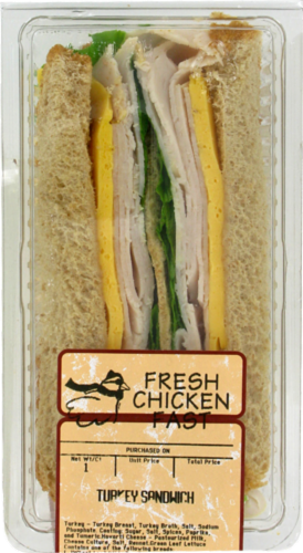 Fresh Kitchen Deli Turkey Sandwich Perspective: front