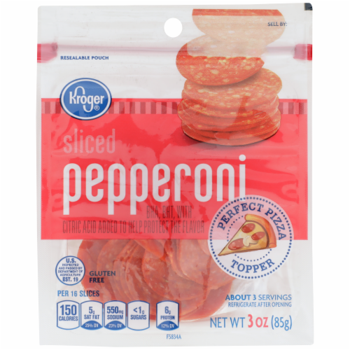 Kroger® Sliced Pepperoni Perspective: front