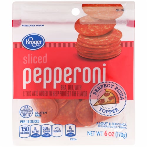 Kroger® Sliced Pepperoni Perspective: front