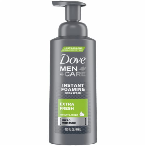 Dove Men+Care Extra Fresh Foaming Body Wash Perspective: front