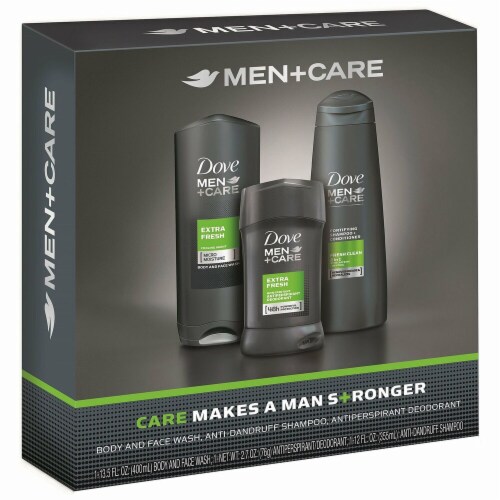 Dove Men+Care Extra Fresh Deodorant Gift Pack Perspective: front