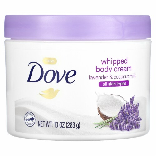 Dove Lavender and Coconut Body Cream Perspective: front