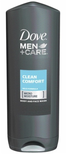 Dove Men+Care Hydrating Clean Comfort Body and Face Wash Perspective: front