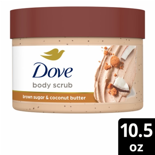 Dove Exfoliating Body Scrub Polish Brown Sugar & Coconut Butter Perspective: front