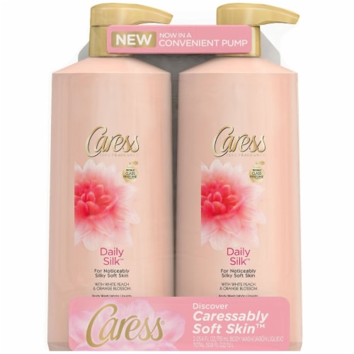 Caress Daily Silk Body Wash (25.4 Fluid Ounce, 2 Pack) Perspective: front