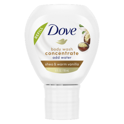 Dove Shea & Warm Vanilla Add Water Body Wash Concentrate Refill Perspective: front