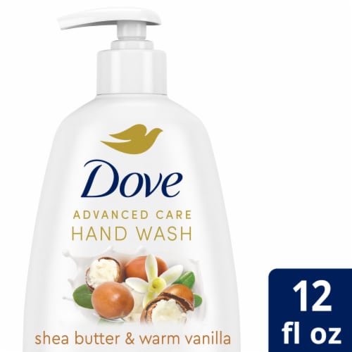 Dove Advanced Care Shea Butter & Warm Vanilla Hand Wash Perspective: front