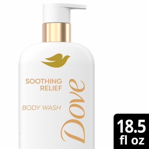 Dove Body Wash Fragrance Free Soothing Relief With Colloidal Oatmeal, 18.5 fl oz Kroger