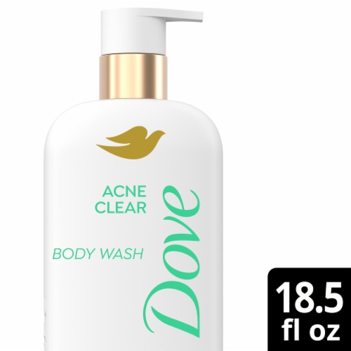 Dove Body Wash Acne Clear 18.5 oz Perspective: front