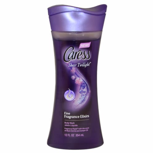 Caress® Black Orchid & Juniper Oil Scent Sheer Twilight™ Body Wash Perspective: front