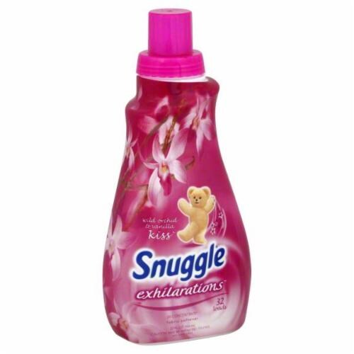 Snuggle Exhilarations Wild Orchid & Vanilla Kiss Liquid Fabric Softener Perspective: front