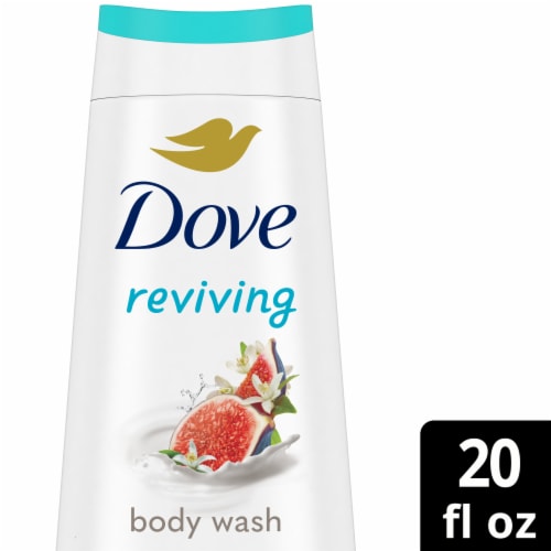 Dove Reviving Blue Fig & Orange Blossom Body Wash Perspective: front