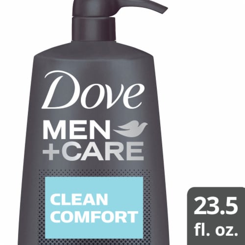 Dove Men+Care Clean Comfort Body Wash and Face Wash Pump, 23.5 fl oz ...