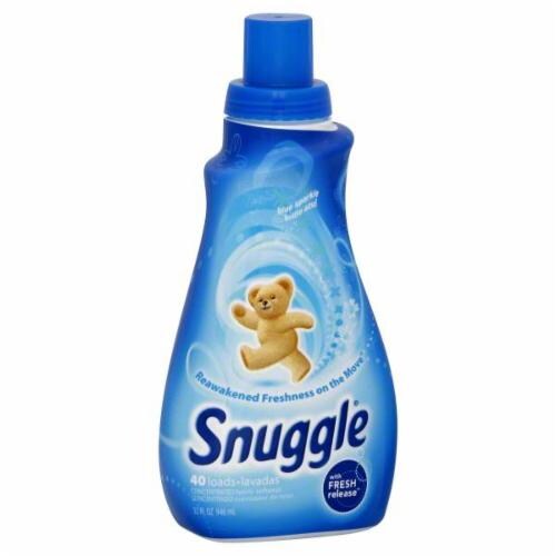 Snuggle Blue Sparkle Liquid Fabric Softener Perspective: front