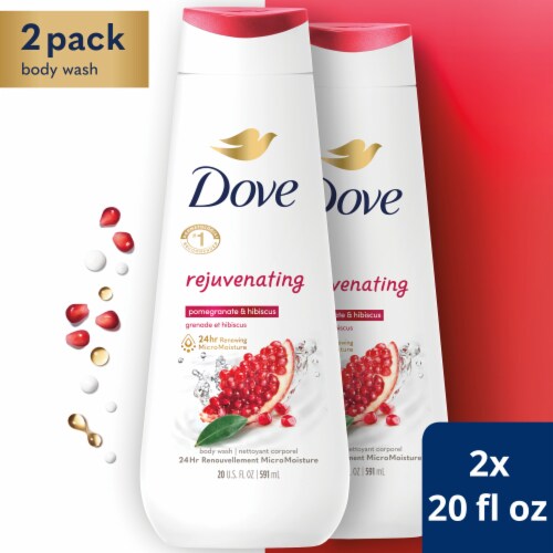 Dove Rejuvenating Pomegranate & Hibiscus Body Wash Perspective: front