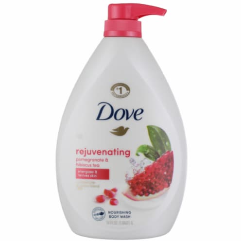 Dove Rejuvenating Pomegranate & Hibiscus Body Wash with Pump, 30.6 fl ...