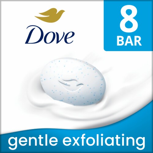 Dove Gentle Exfoliating With Mild Cleanser Beauty Bar Perspective: front