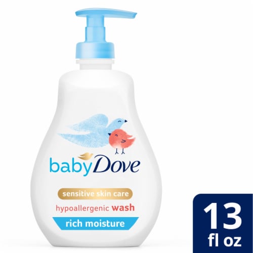 Baby Dove Hypoallergenic Sensitive Skin Rich Moisture Tear-Free Baby Wash Perspective: front
