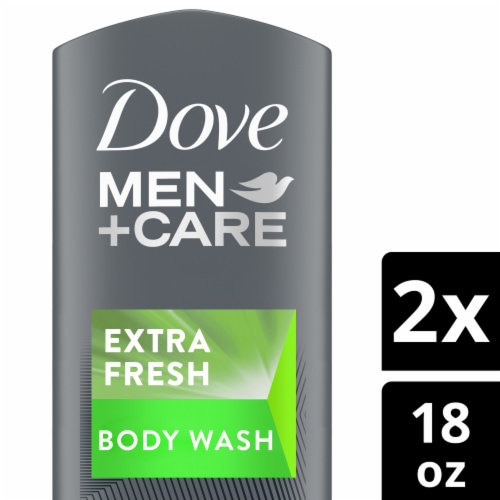 Dove Men+Care Extra Fresh Body Wash Perspective: front