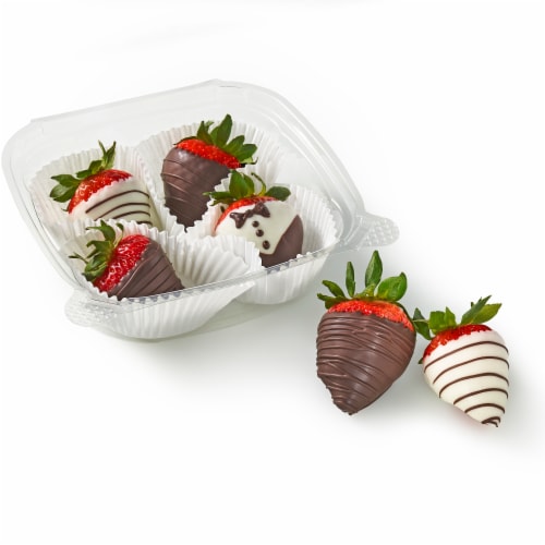 Bakery Fresh Chocolate Dipped Strawberries Perspective: front