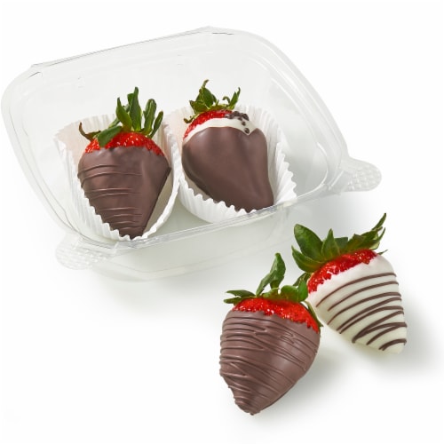 Bakery Fresh Chocolate Dipped Strawberries Perspective: front