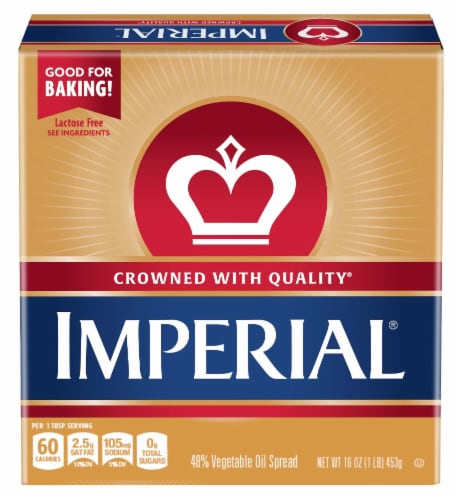 Imperial Vegetable Oil Spread Sticks 16 oz Perspective: front
