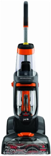 Bissell® ProHeat 2X Revolution Pet Upright Carpet Cleaner - Black/Orange Perspective: front