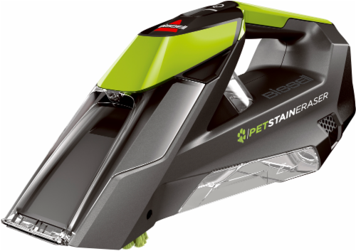 Bissell Pet Stain Eraser Cordless Portable Carpet Cleaner - Titanium/Green Perspective: front