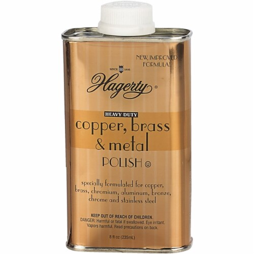 Hagerty Copper, Brass & Metal Polish, Heavy Duty - 8 fl oz