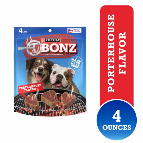 Purina T-Bonz Dog Treats Porterhouse Flavor Perspective: front