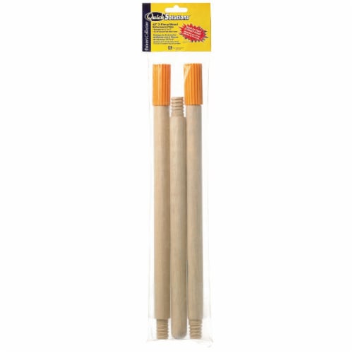 Bestt Liebco® Quick Solutions™ Wood Roller Extension Pole - 3 Piece Perspective: front