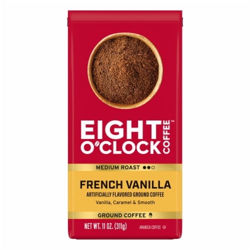 Eight O'Clock Coffee Medium Roast Ground French Vanilla Coffee 11 oz Perspective: front
