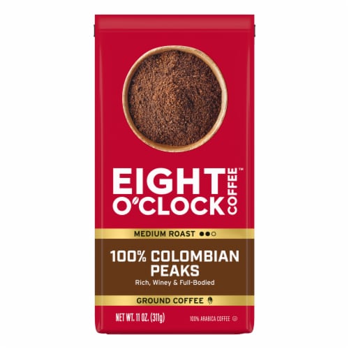 Eight O'Clock® 100% Colombian Peaks Medium Roast Ground Coffee Perspective: front