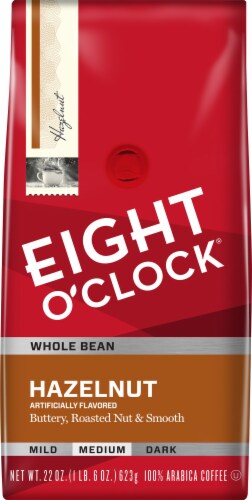 Eight O'Clock® Hazelnut Medium Roast Whole Bean Coffee Perspective: front