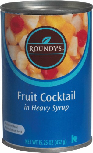Roundy's Fruit Cocktail in Heavy Syrup Perspective: front