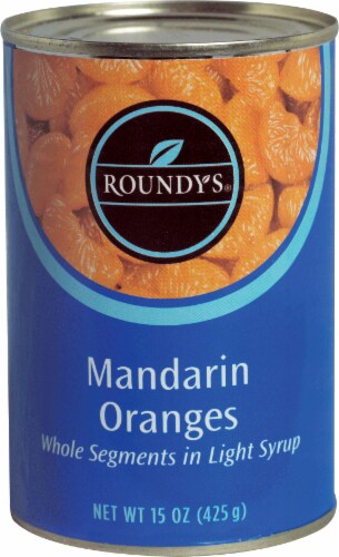 Roundy's Mandarin Oranges in Lite Syrup Perspective: front
