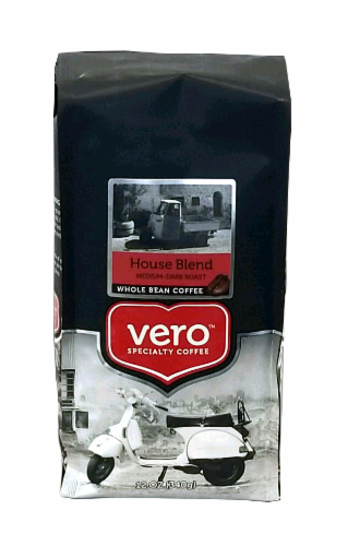 Vero® House Blend Medium-Dark Roast Whole Bean Coffee Perspective: front