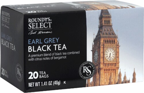 Roundy's® Select Earl Grey Black Tea Bags Perspective: front