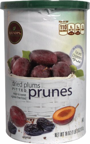 Roundy's Dried Plums Pitted Prunes Perspective: front