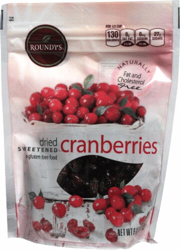 Roundy's Dried Sweetened Cranberries Perspective: front